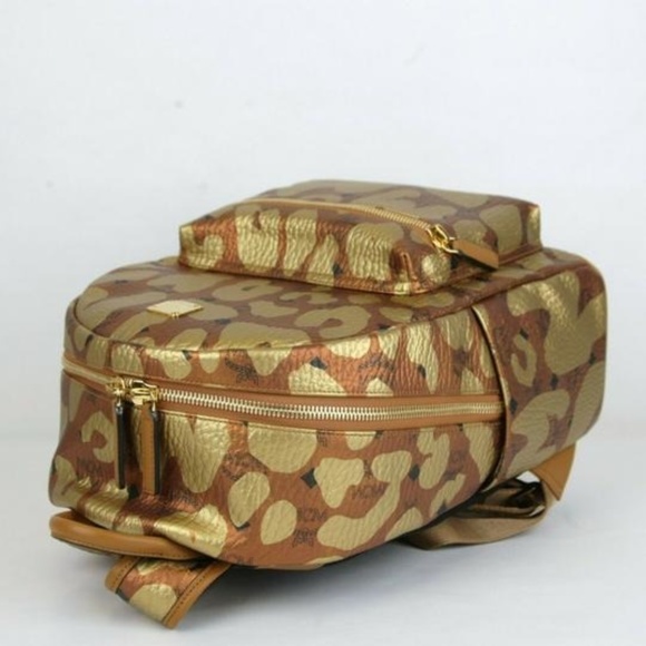 Authentic Copper Leopard MCM Backpack - Picture 2 of 3